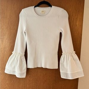 MAEVE BELL-SLEEVE SWEATER